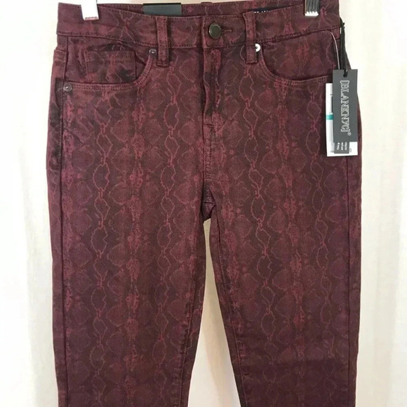 Blank NYC The Reade Crop Skinny Jean Snake Print - Picture 2 of 10